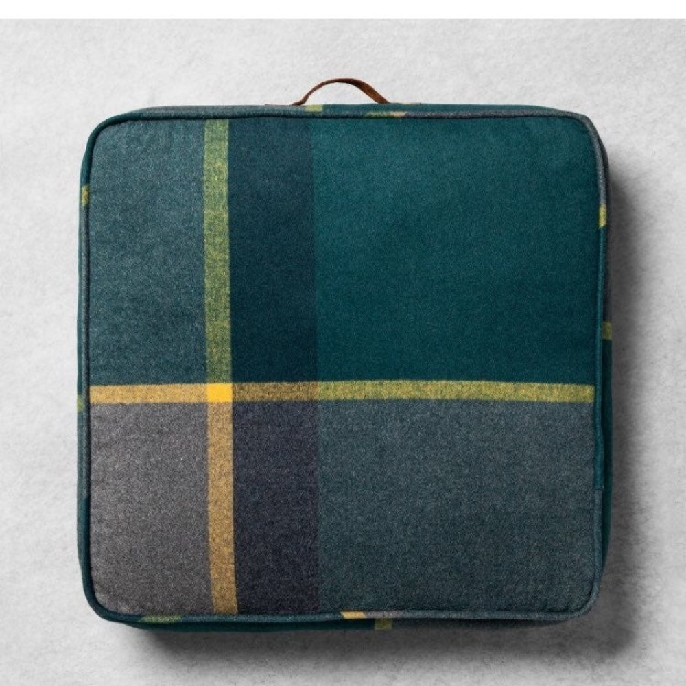 NWOT Hearth & Hand Floor Pillow Yorktown Plaid